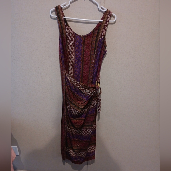 S.L. FASHION Multicolor maxi dress with Elegant Multicolor Sleeveless Dress - Picture 1 of 6